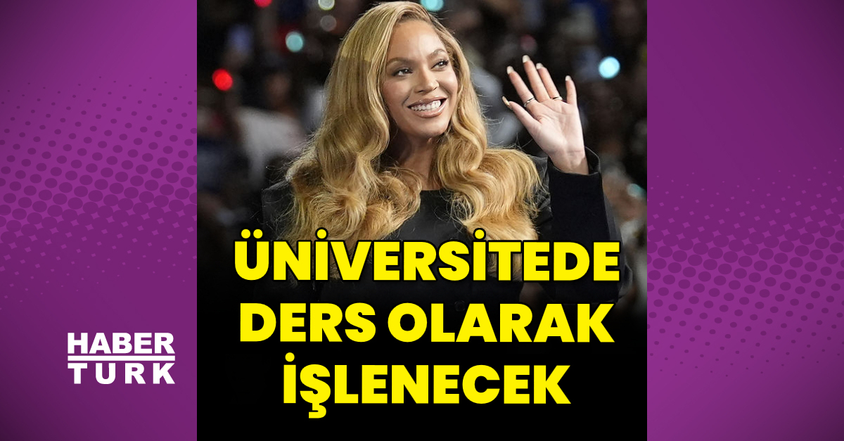 Beyonce, ders olarak işlenecek