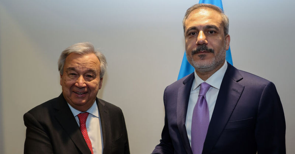 Bakan Fidan, Guterres’le görüştü